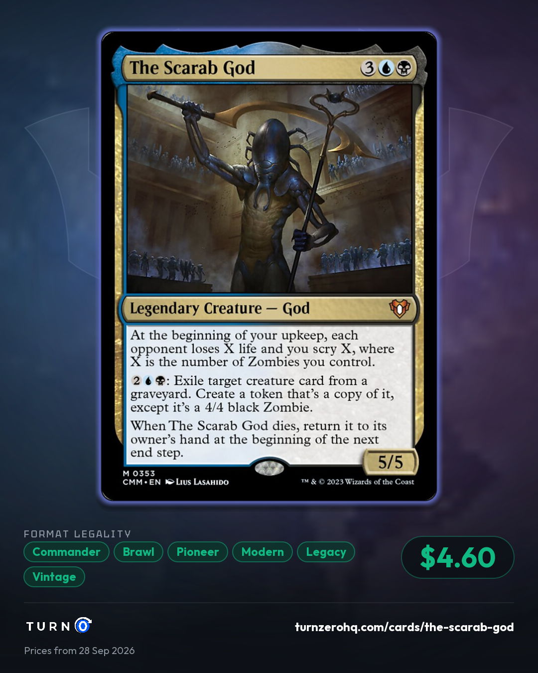 Shareable picture of The Scarab God
