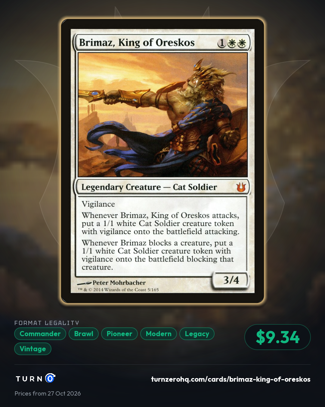 Shareable picture of Brimaz, King of Oreskos