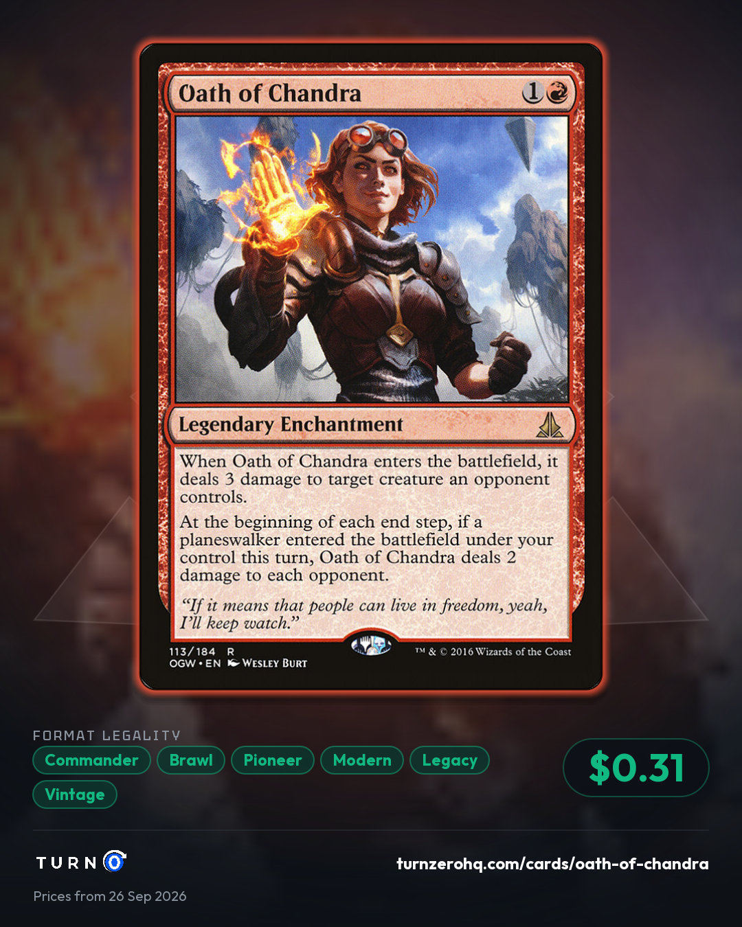 Shareable picture of Oath of Chandra