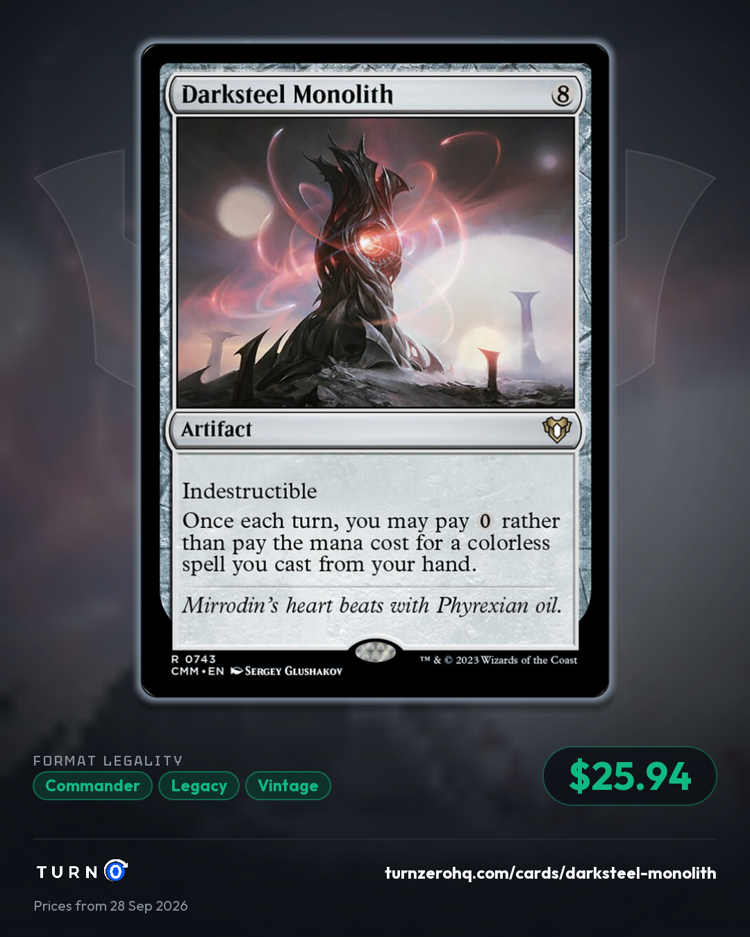 Shareable picture of Darksteel Monolith