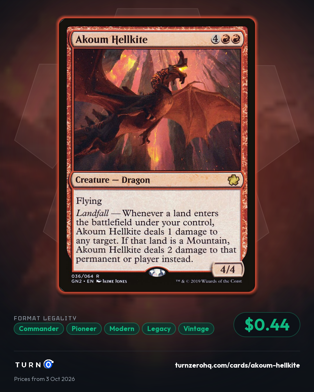 Shareable picture of Akoum Hellkite