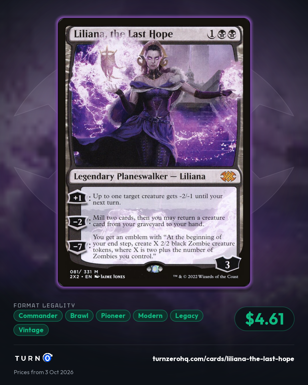 Shareable picture of Liliana, the Last Hope
