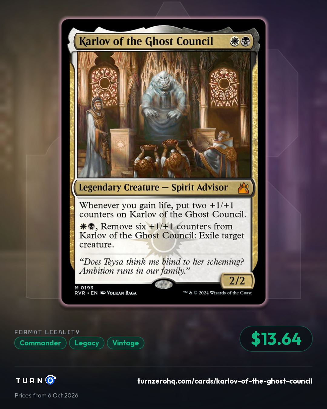 Shareable picture of Karlov of the Ghost Council