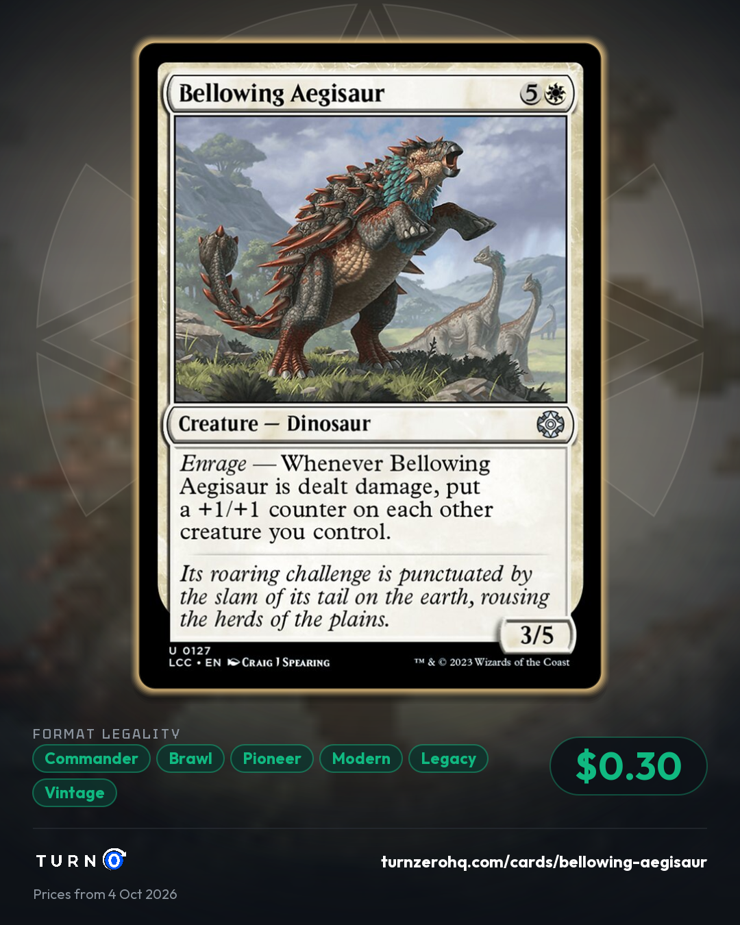 Shareable picture of Bellowing Aegisaur