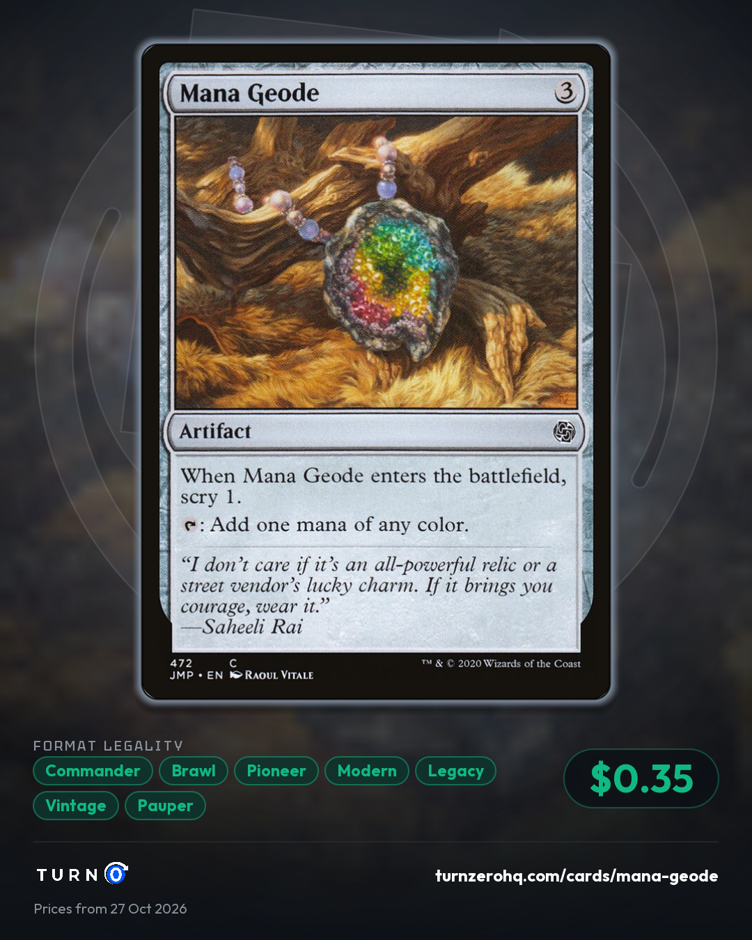 Shareable picture of Mana Geode