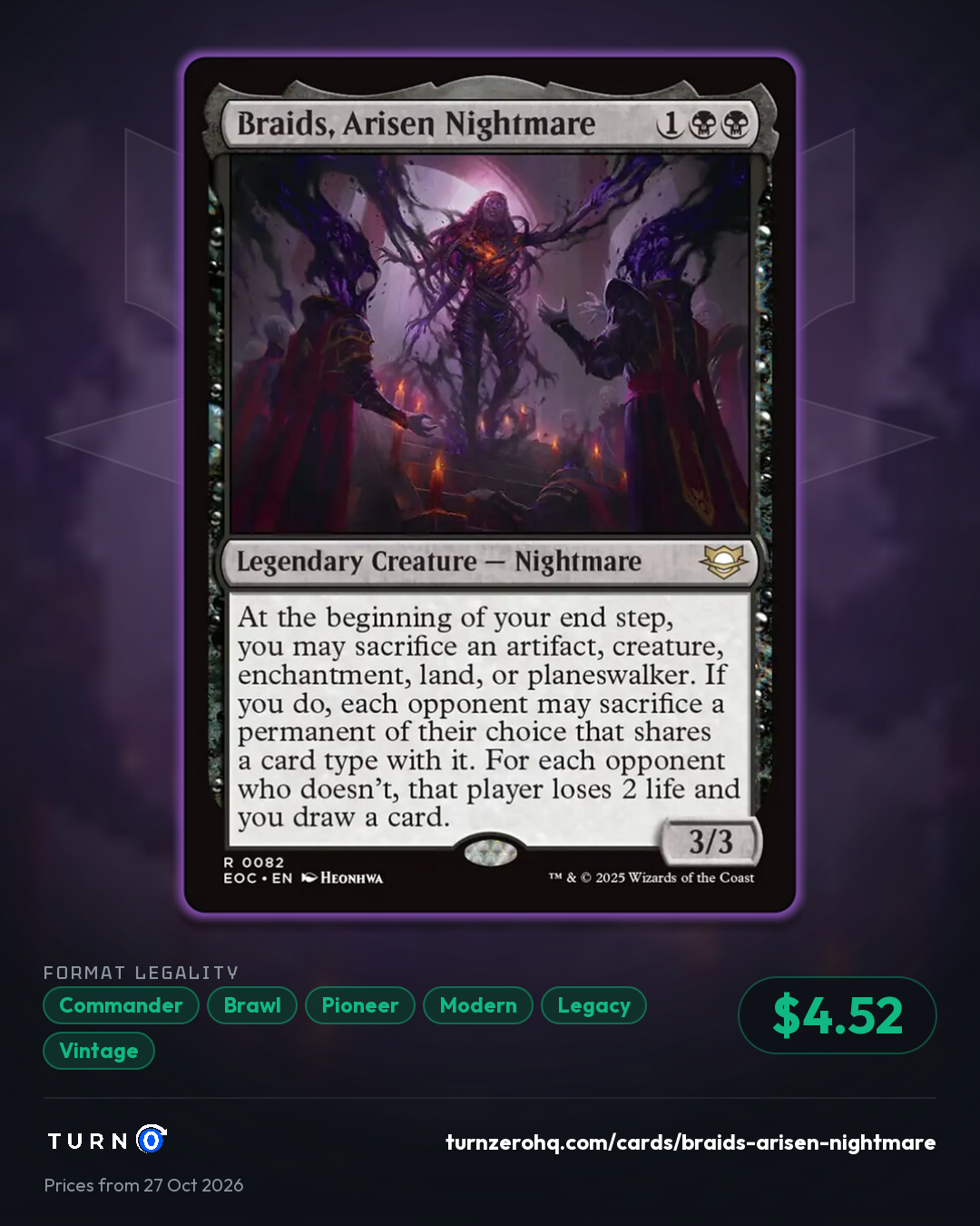 Shareable picture of Braids, Arisen Nightmare