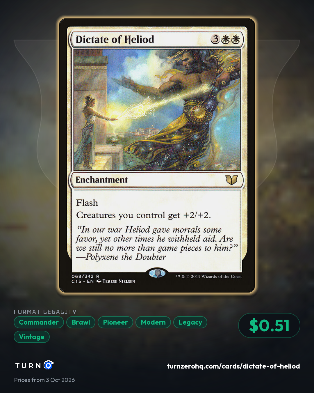 Shareable picture of Dictate of Heliod