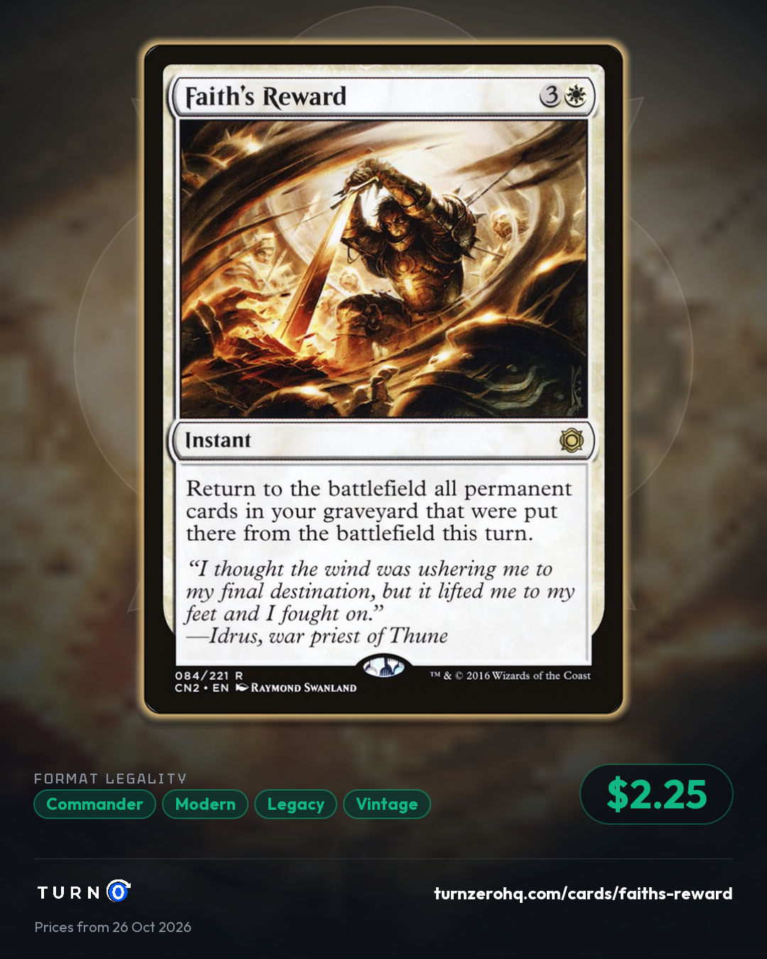 Shareable picture of Faith's Reward