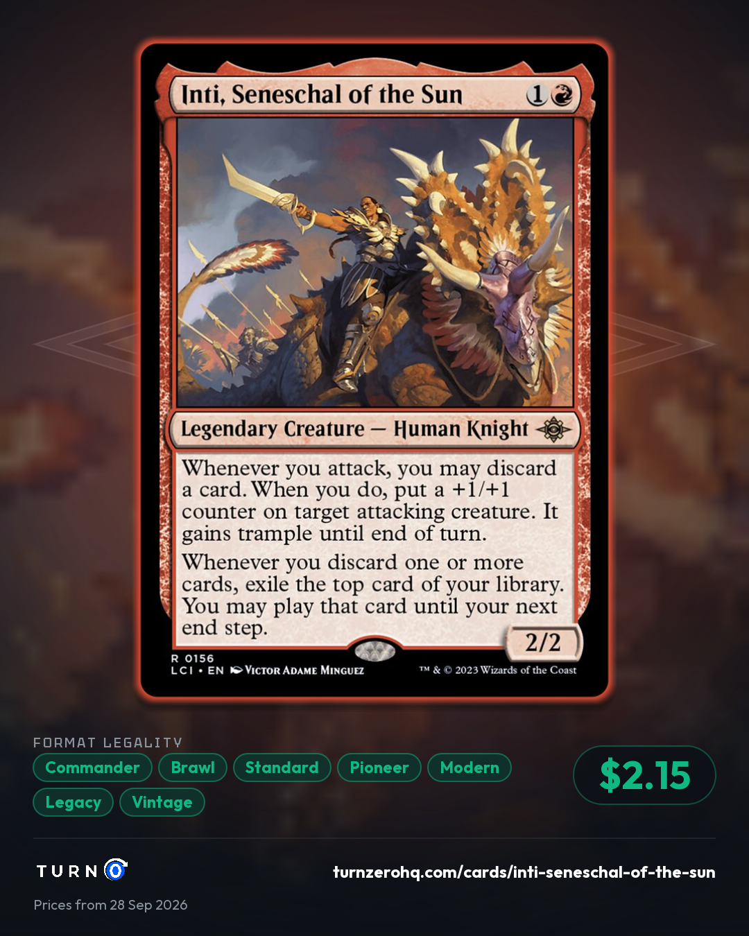 Shareable picture of Inti, Seneschal of the Sun