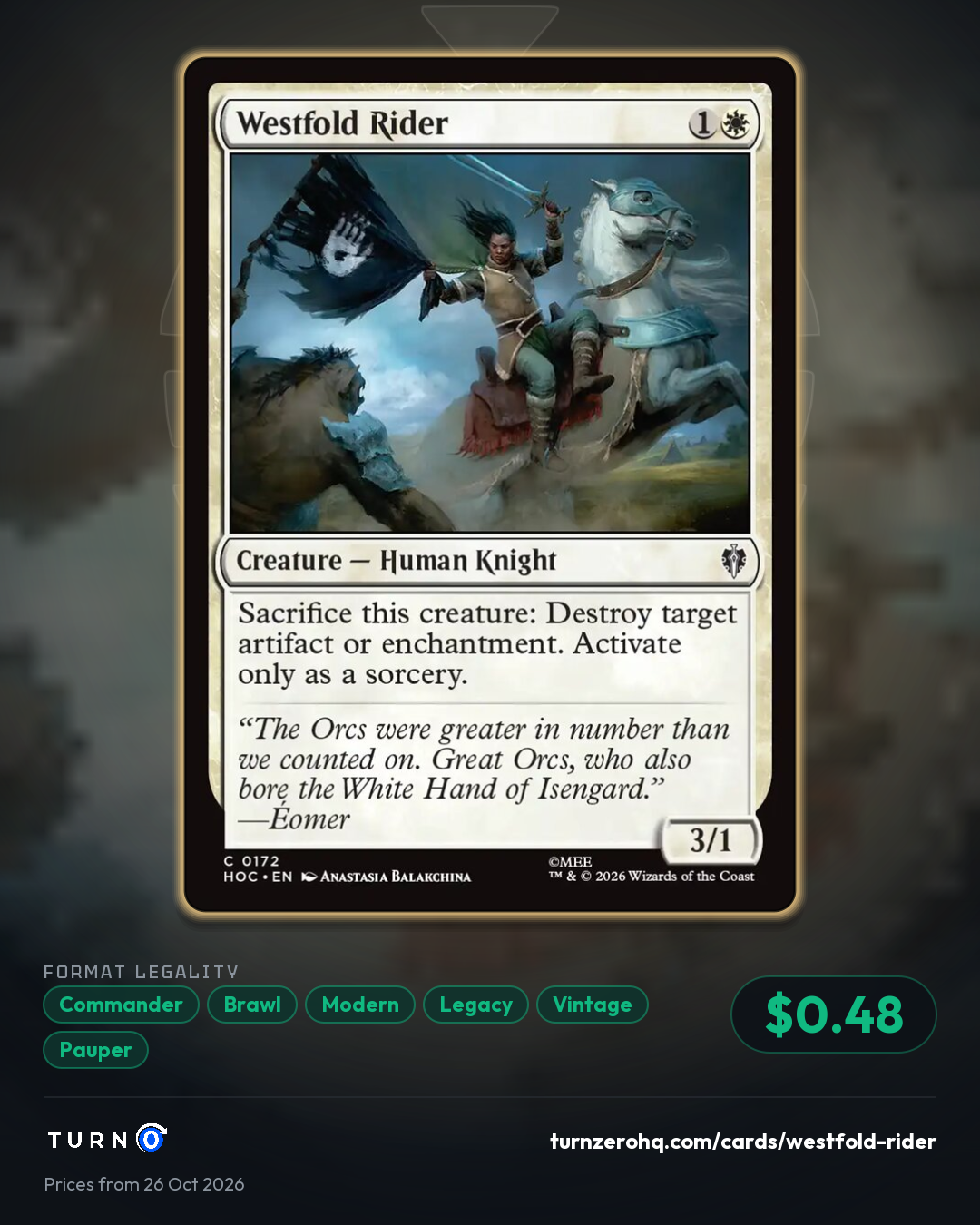 Shareable picture of Westfold Rider