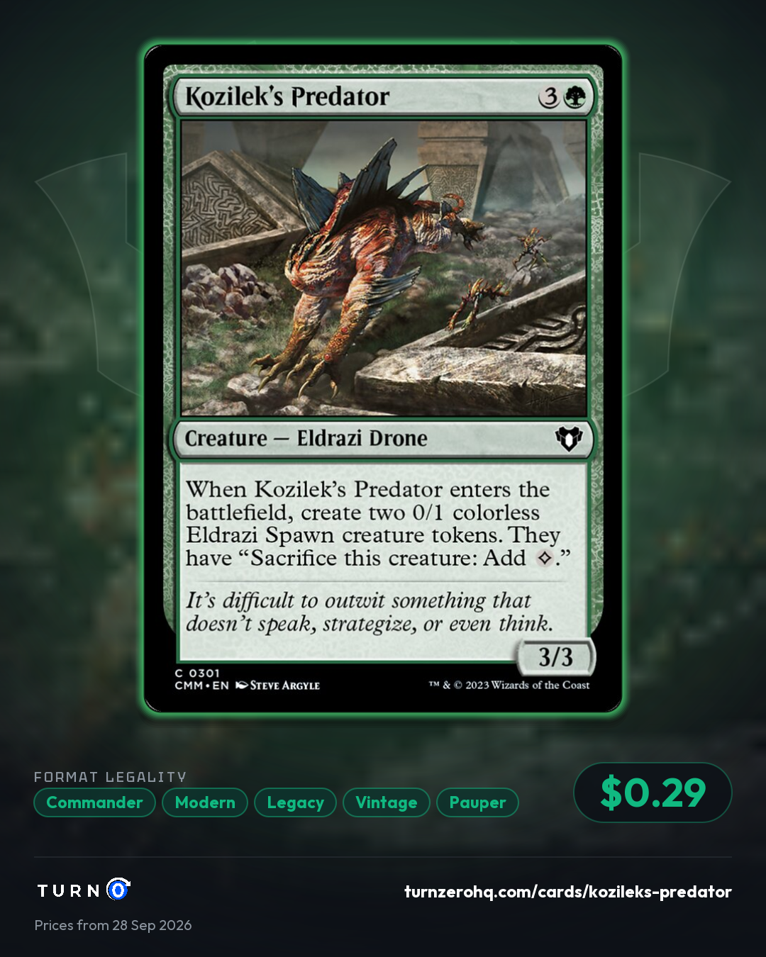 Shareable picture of Kozilek's Predator