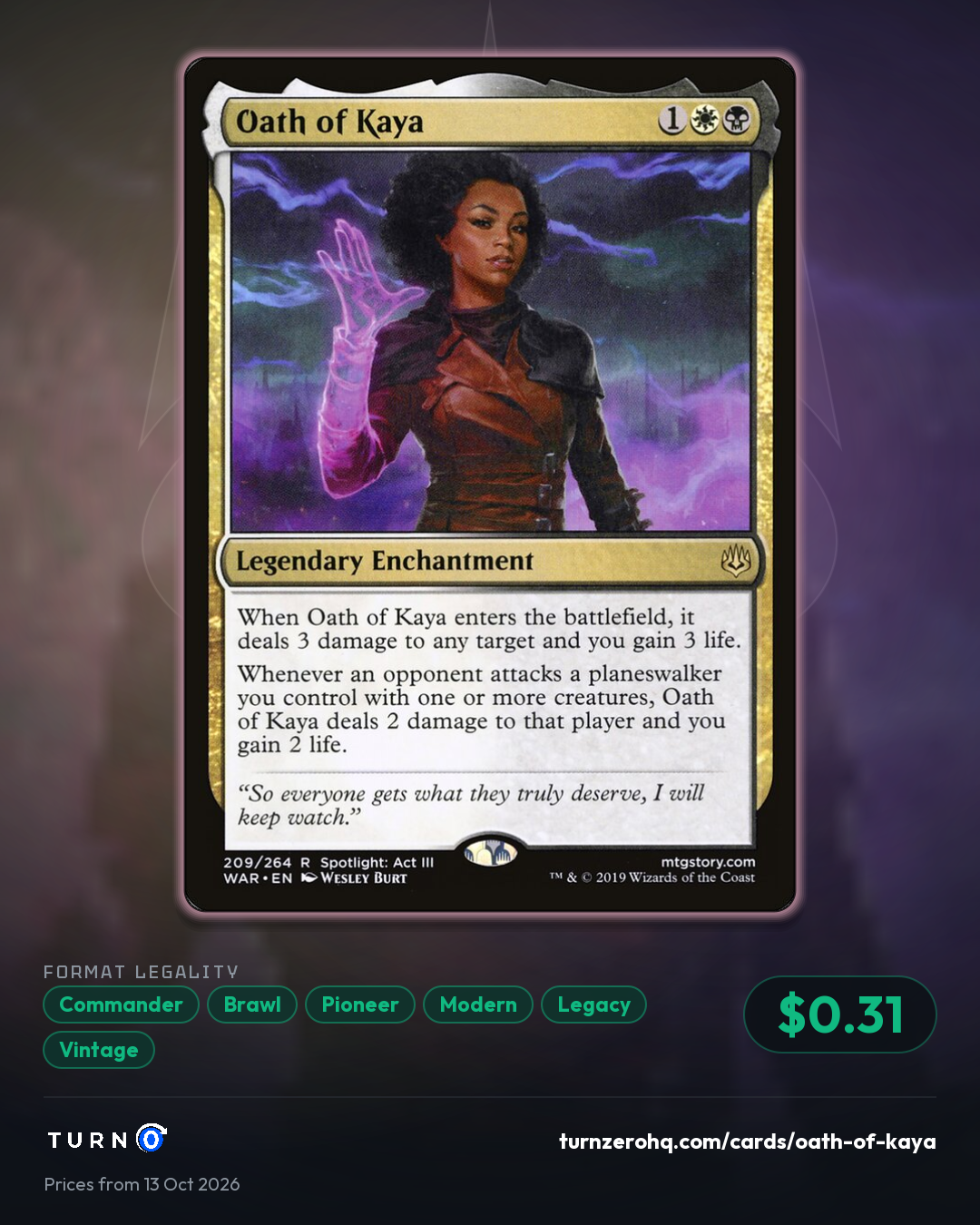 Shareable picture of Oath of Kaya