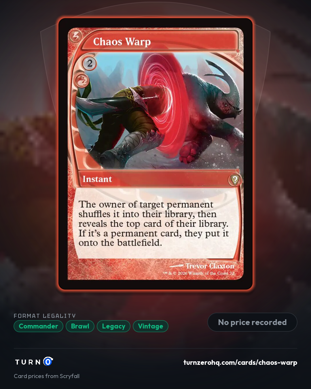 Shareable picture of Chaos Warp