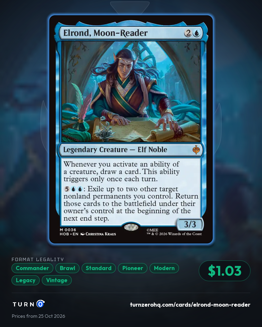 Shareable picture of Elrond, Moon-Reader