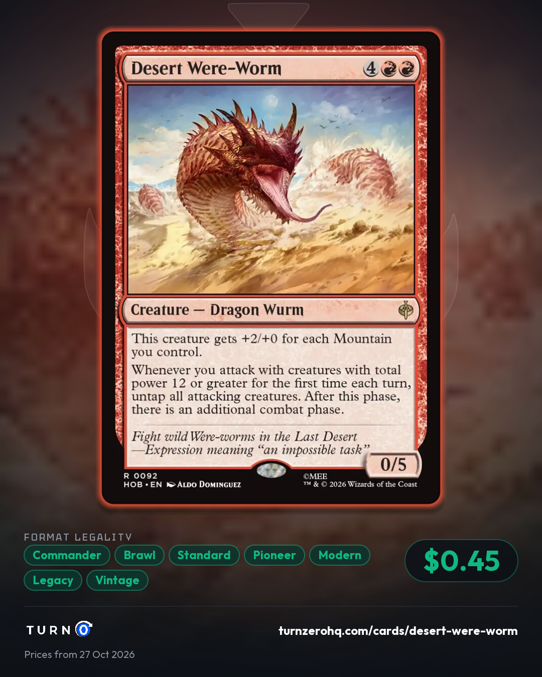 Shareable picture of Desert Were-Worm