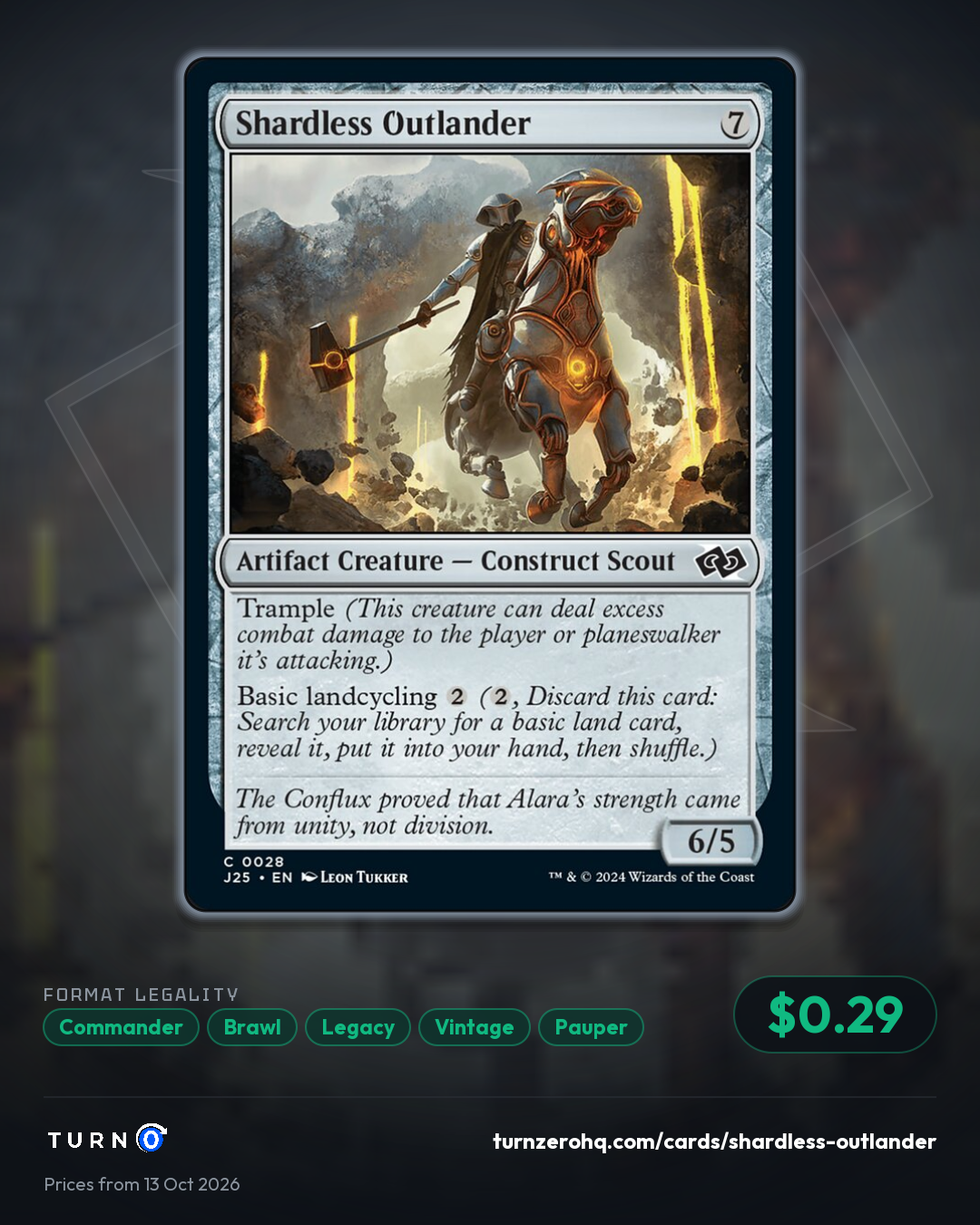 Shareable picture of Shardless Outlander