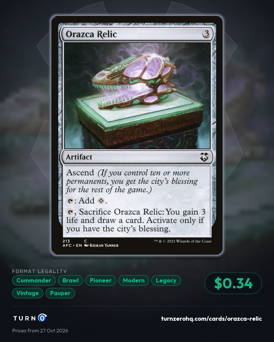 Shareable picture of Orazca Relic