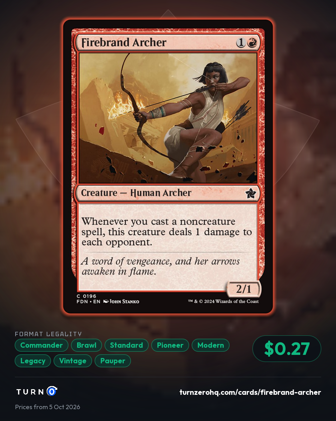 Shareable picture of Firebrand Archer