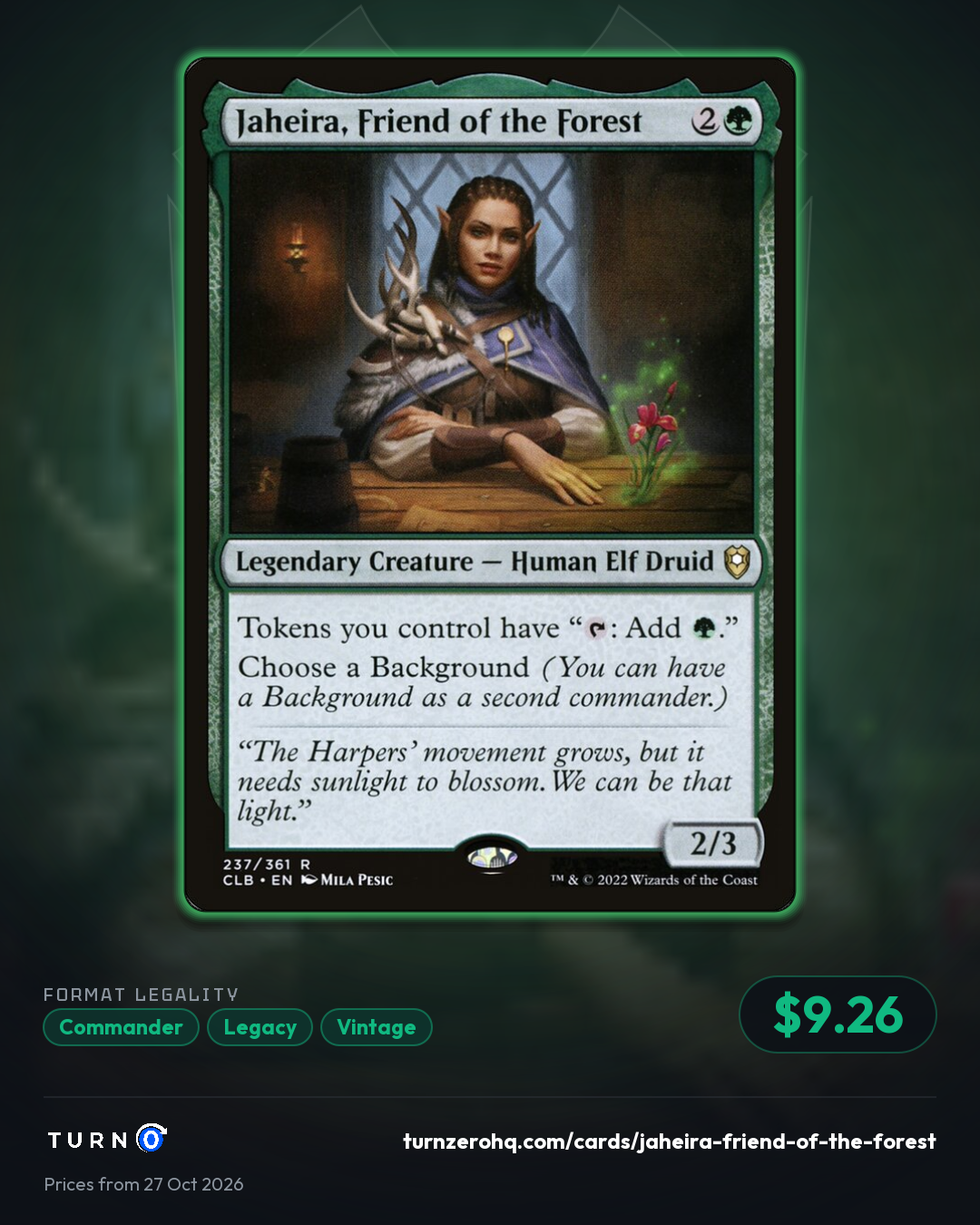 Shareable picture of Jaheira, Friend of the Forest
