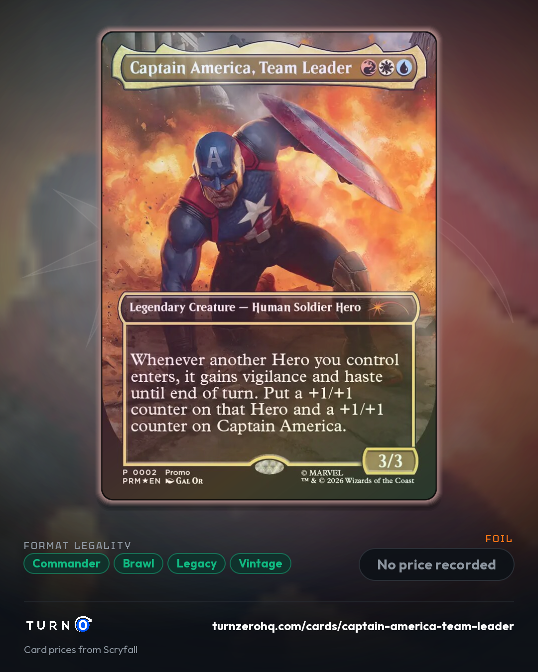 Shareable picture of Captain America, Team Leader