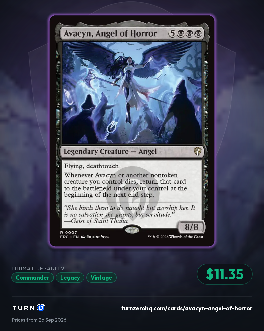 Shareable picture of Avacyn, Angel of Horror