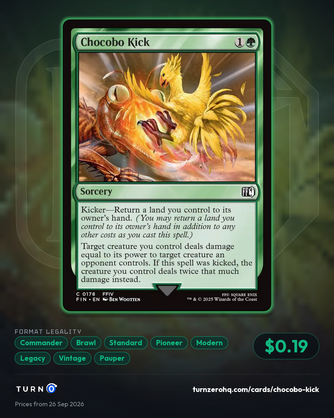 Shareable picture of Chocobo Kick
